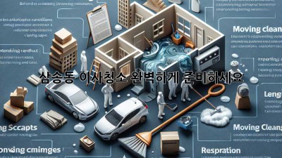 삼송동 이사청소, 완벽하게 준비하세요!